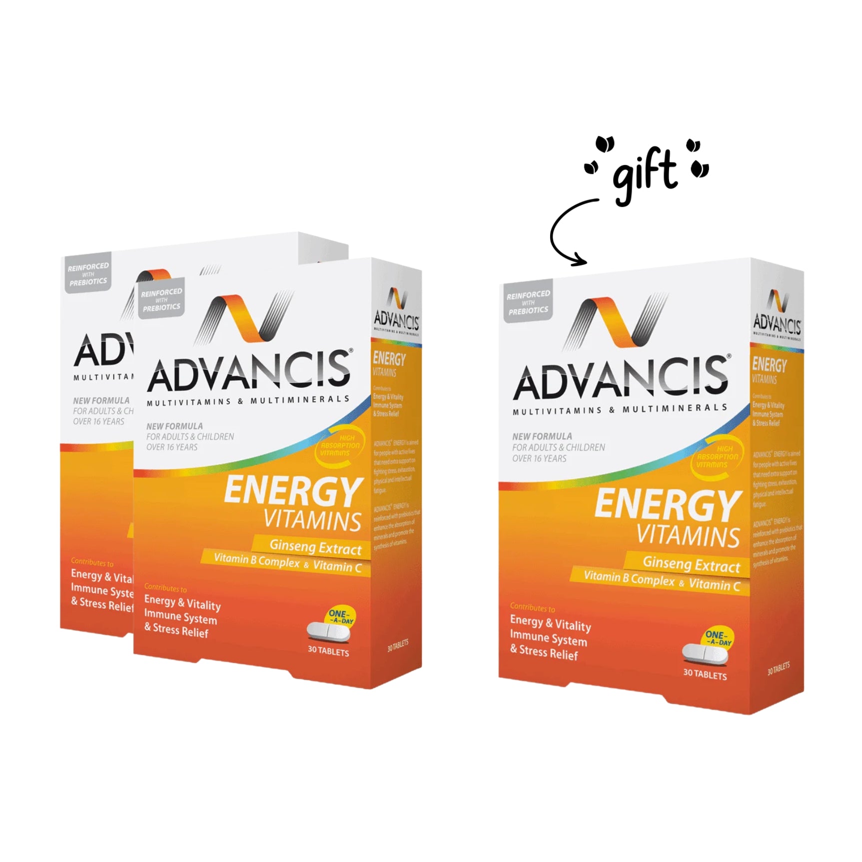 Buy 2 Get 1 | Energy Vitamins 30 Tablets